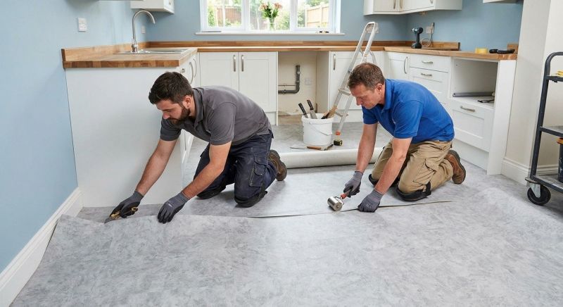 Sheet Linoleum Installation in Weatherford, TX