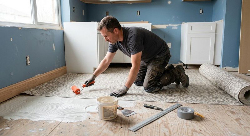 Sheet Linoleum Installation in Granbury, TX
